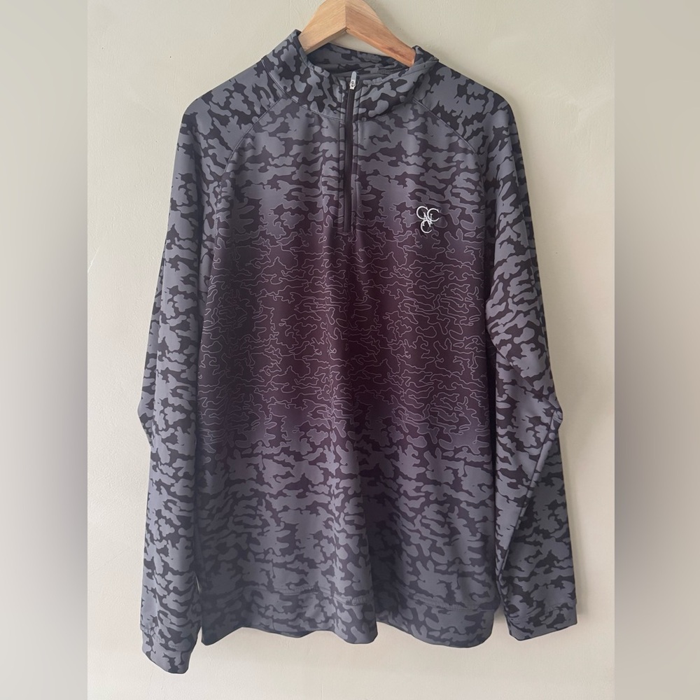 Peter Millar Charcoal Camo Pullover Xl 376